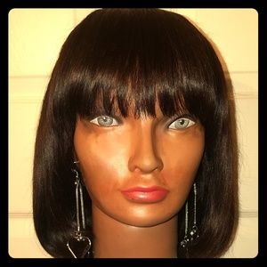 NEW Hand-made 100% Human Hair Bob w/Lace Closure